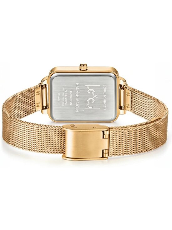 Women\'s White Rose Gold Analog Stainless Steel Vintage Rectangular Luxury Watch main image 5